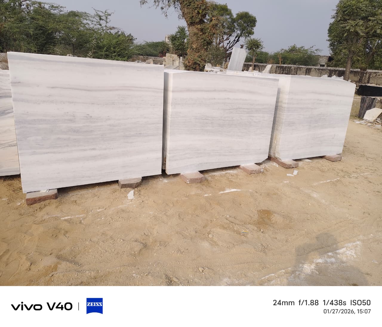Marble blocks yard
