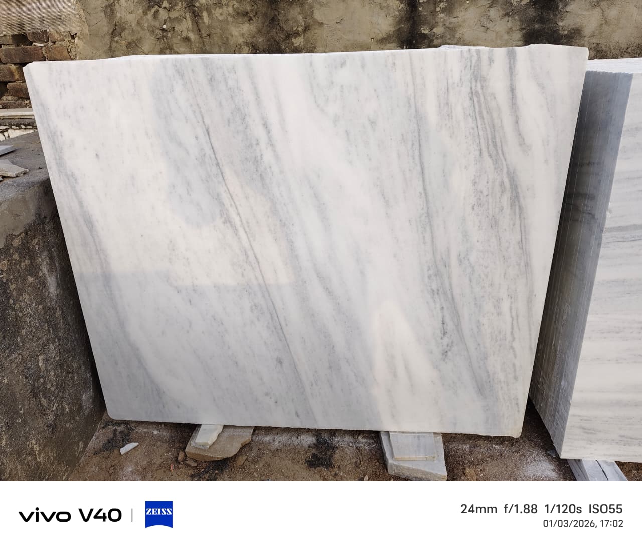 Marble block cutting