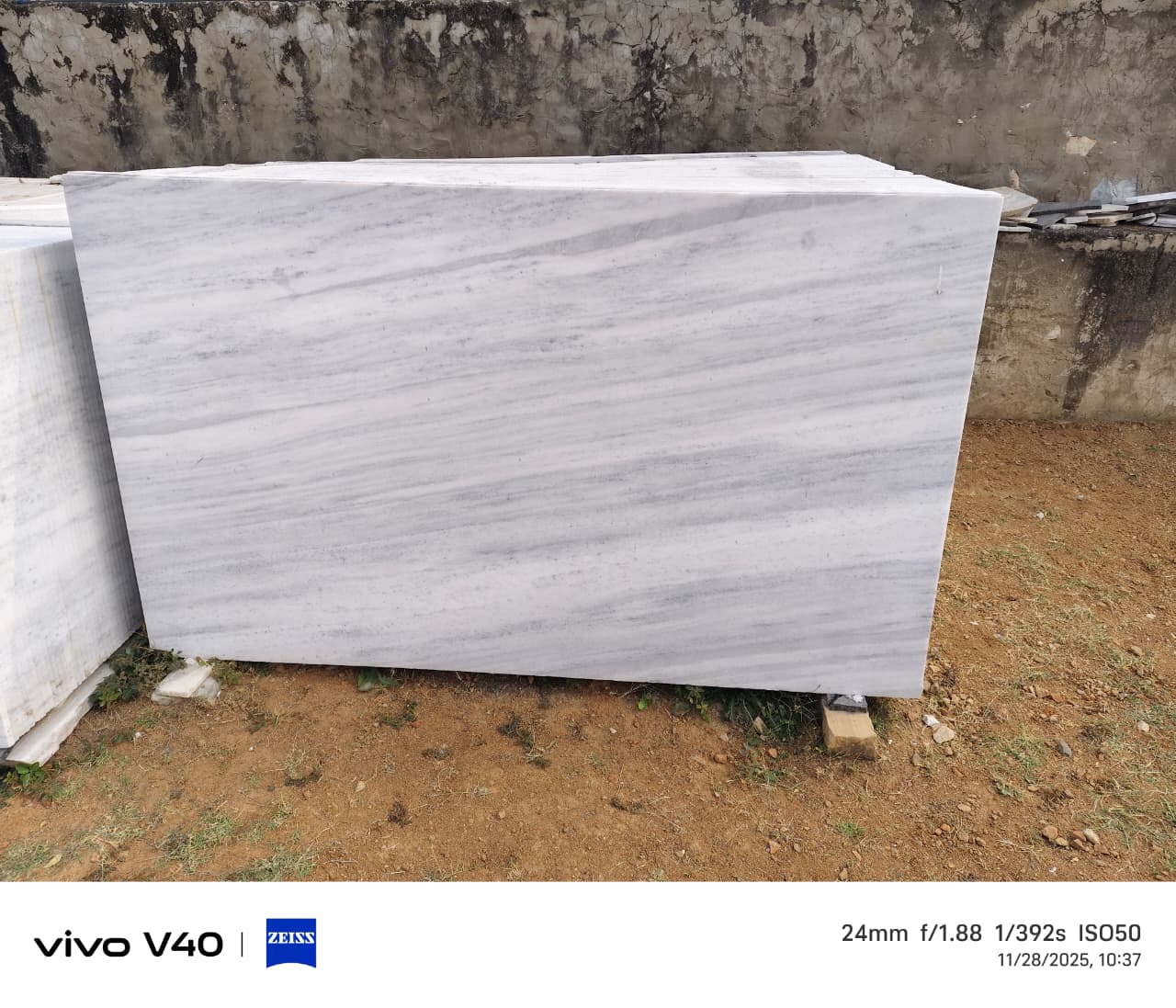 Marble blocks ready for dispatch